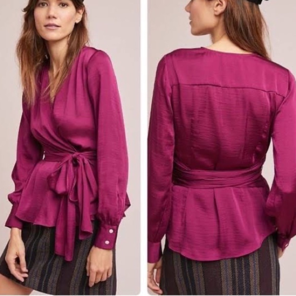 Anthropologie Moulinette Soeurs Brynn Wrap Top